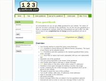 Tablet Screenshot of 123guestbook.com